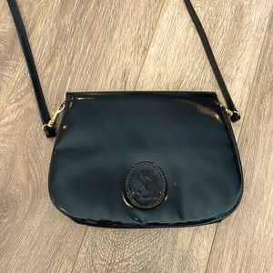 Vintage YSL cross body black bag